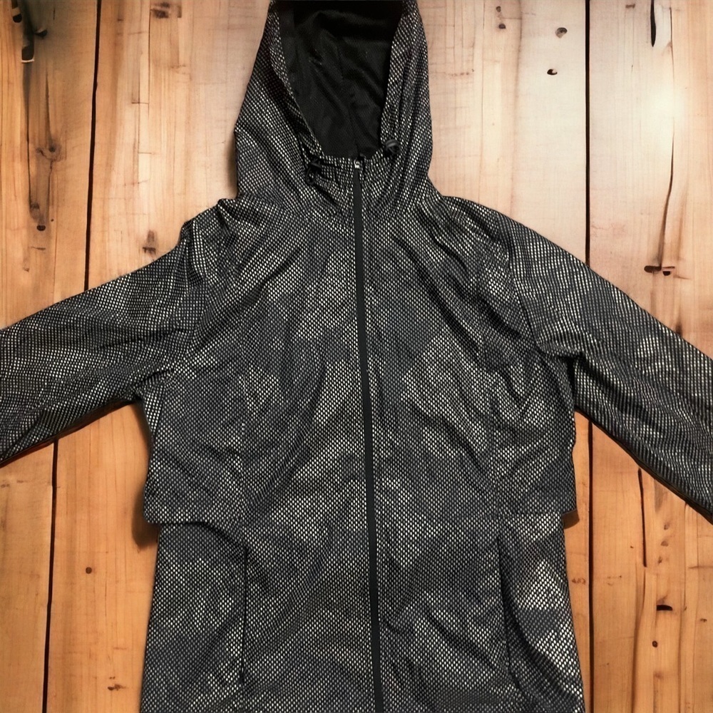 Joe Fresh Active -NWOT-Polka Dot-Jacket -Packable W/Vent ,Drawstring -Sz S - Picture 9 of 13